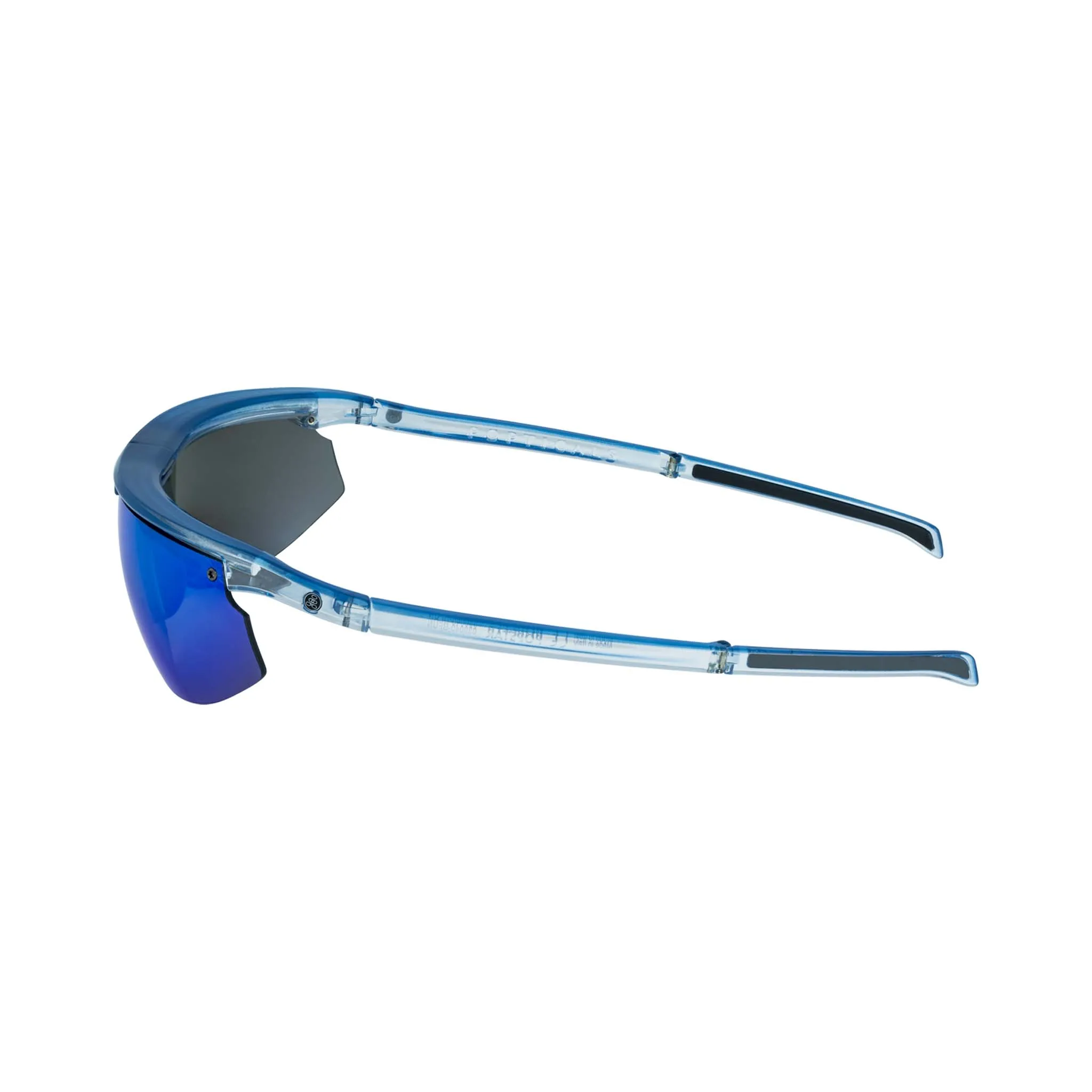 POPSTAR | Polarized, Gloss Blue/Clear Crystal, Blue Mirror, Small
