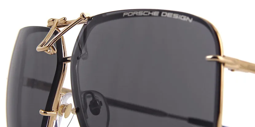 Porsche Design 8928 B Gold Frame With Brown Interchangeable Lenses