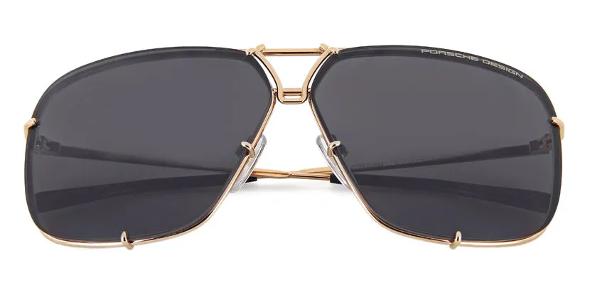 Porsche Design 8928 B Gold Frame With Brown Interchangeable Lenses