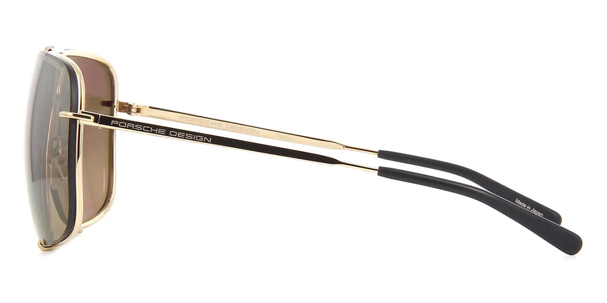Porsche Design 8928 B Gold Frame With Brown Interchangeable Lenses
