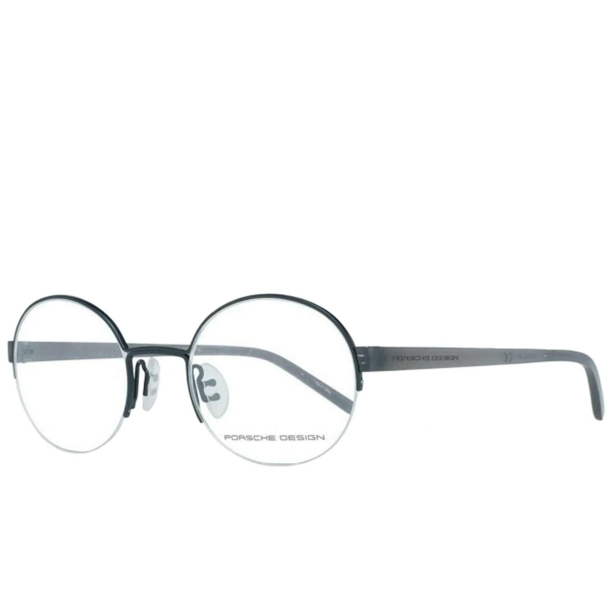 Porsche Unisex Eyeglasses - Blue Half Rim Round Frame Demo Lens | PORSCHE P8350 C