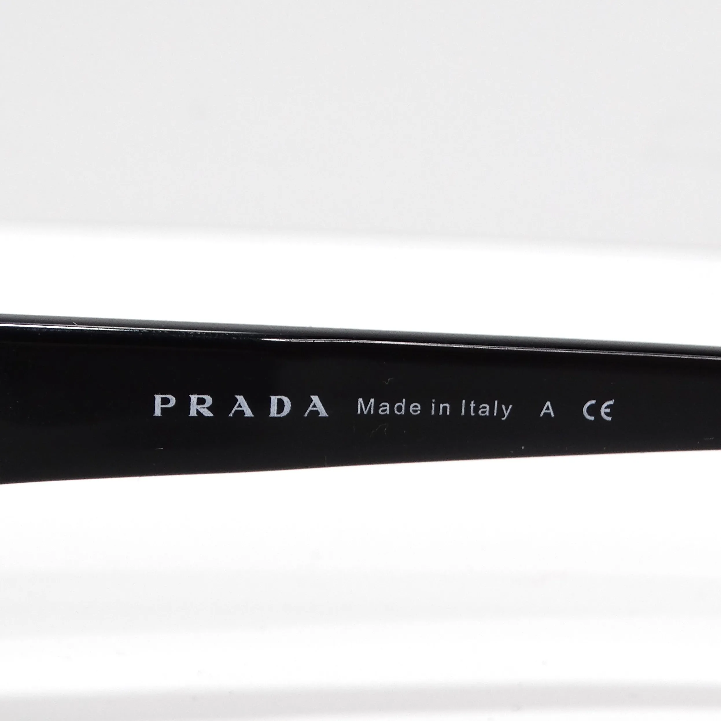 Prada 1990s Silver Tone Rectangular Frame Sunglasses