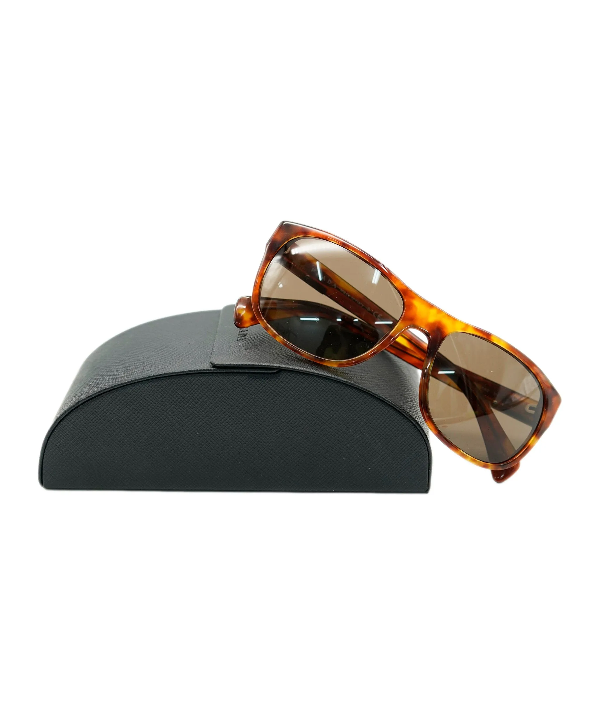 PRADA Sunglasses plastic Brown Auth ac3175 DBXS1711
