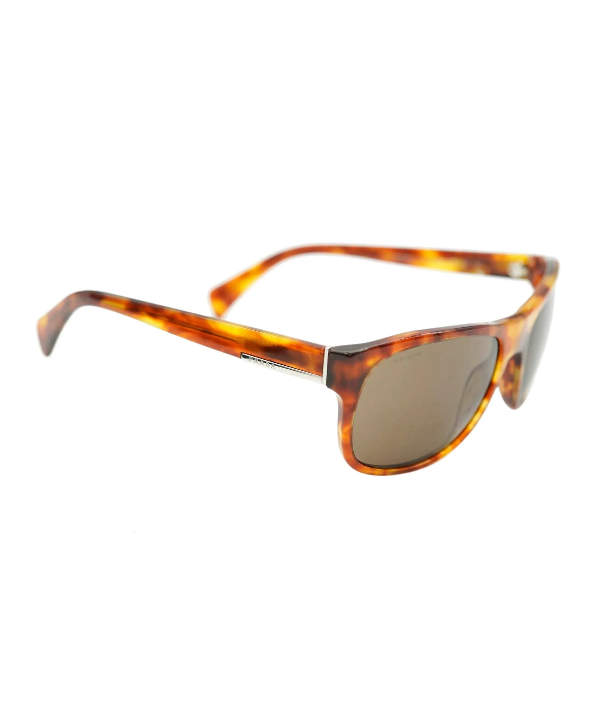 PRADA Sunglasses plastic Brown Auth ac3175 DBXS1711