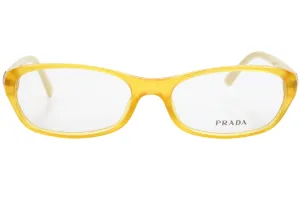Prada VPR17M AA1-1O1 Amber Beige Designer Italy Eyeglasses 52mm