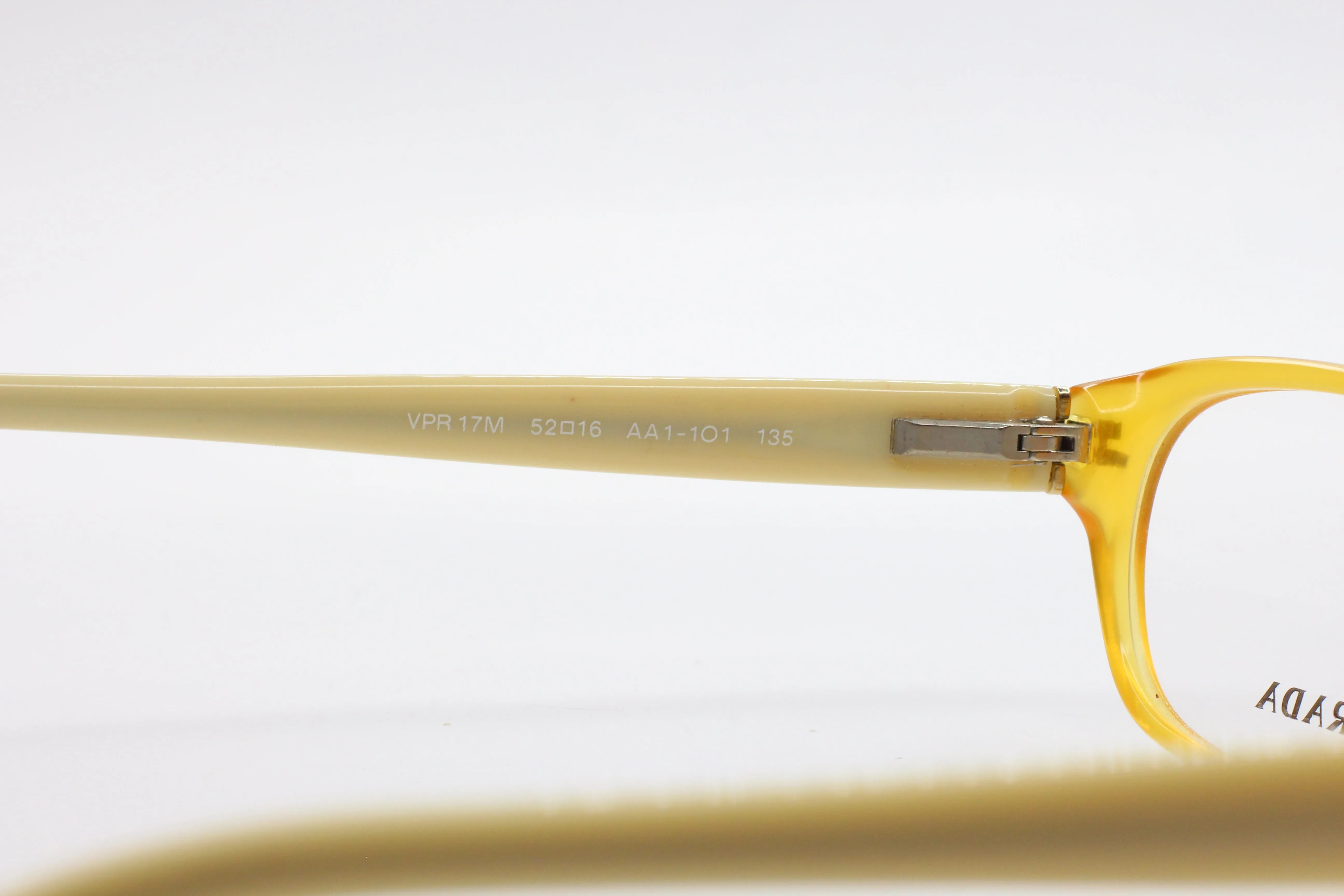 Prada VPR17M AA1-1O1 Amber Beige Designer Italy Eyeglasses 52mm