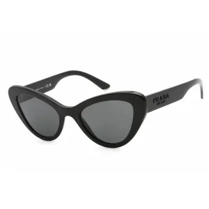 Prada Women's Sunglasses - Full Rim Black Plastic Cat Eye Frame | 0PR 13YS 1AB5S0