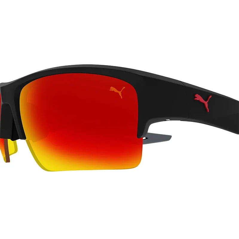 PUMA PU0400S Black/Grey/Red Sunglasses