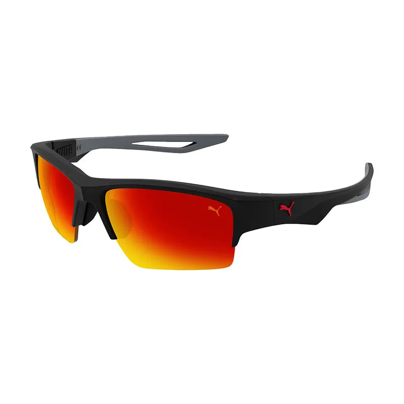 PUMA PU0400S Black/Grey/Red Sunglasses