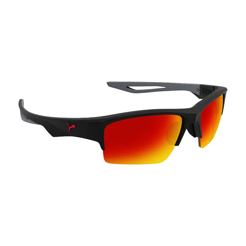 PUMA PU0400S Black/Grey/Red Sunglasses