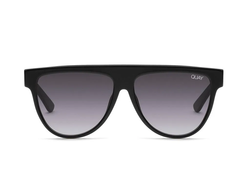 Quay Last Night Sunglasses Black/Smoke Fade