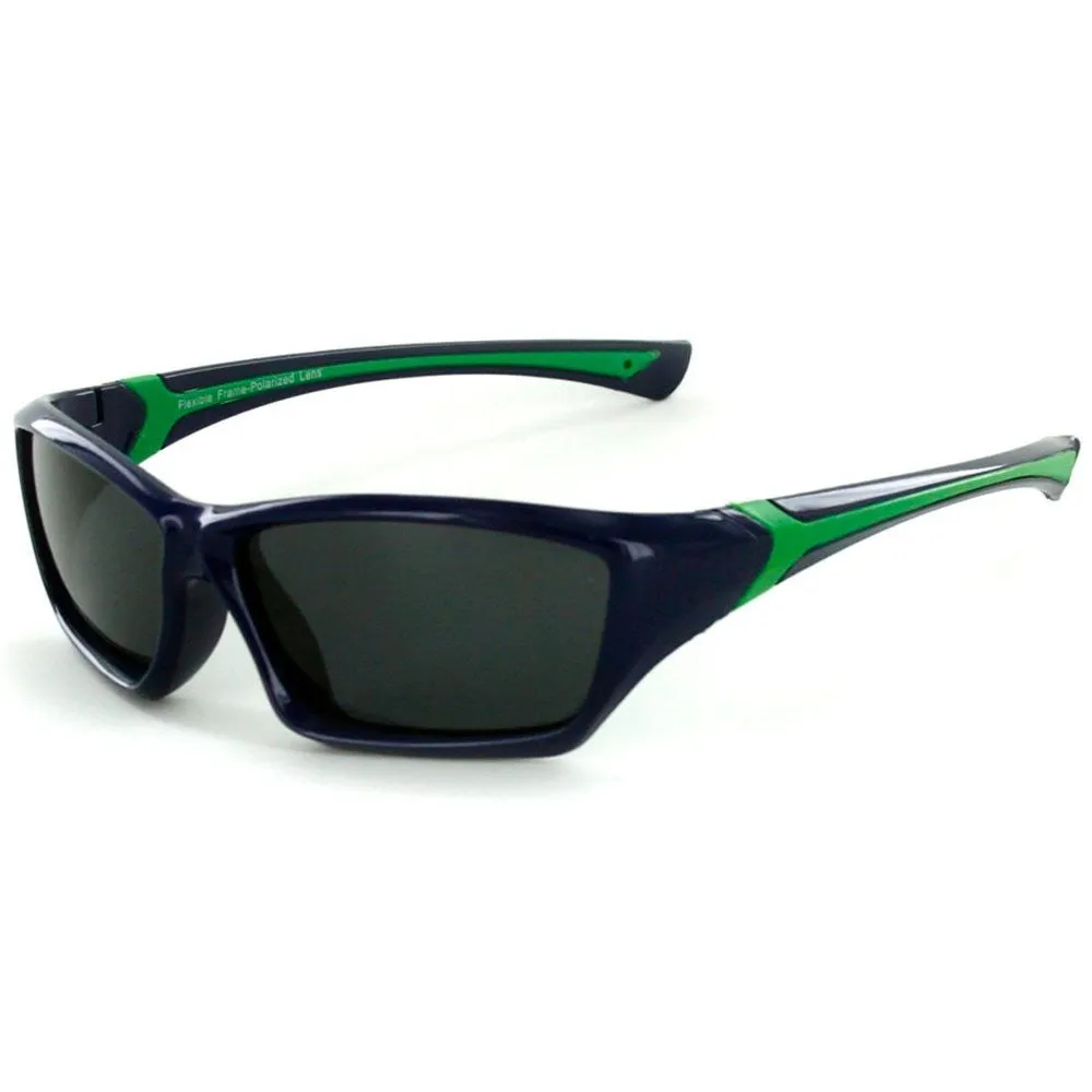 "Splash" Polarized Kids Sports Wrap Sunglasses