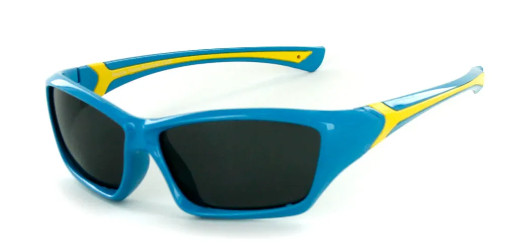"Splash" Polarized Kids Sports Wrap Sunglasses