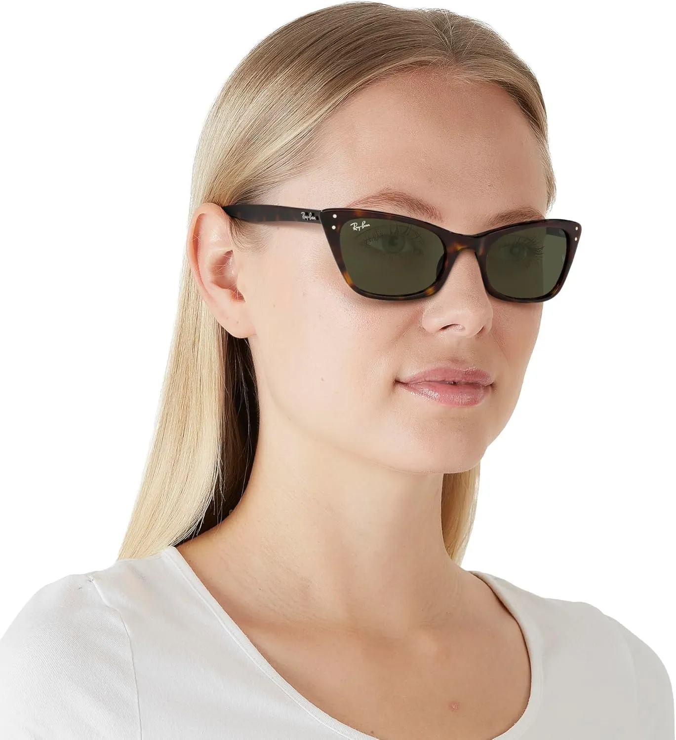 Ray-Ban Women's RB2299 Lady Burbank Cat Eye Sunglasses