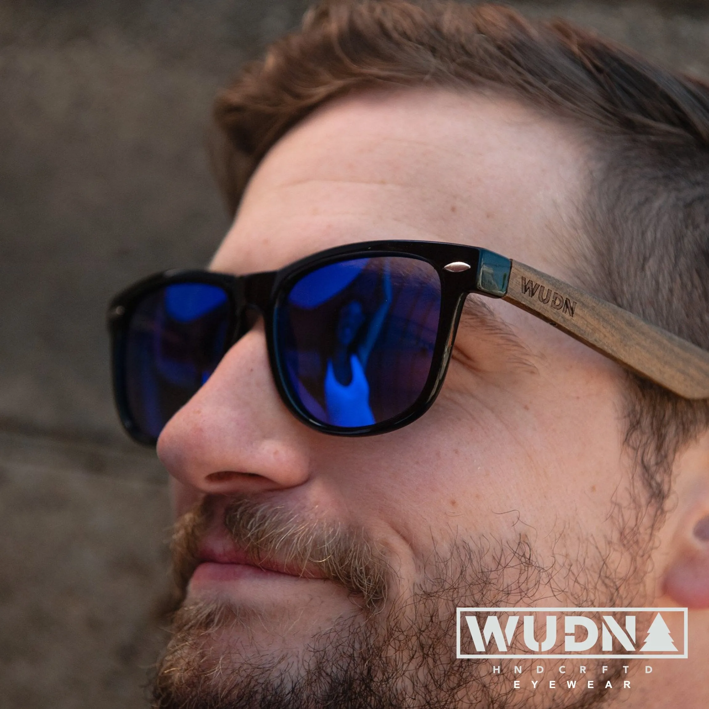 Real Ebony Wood Wanderer Style Sunglasses by WUDN