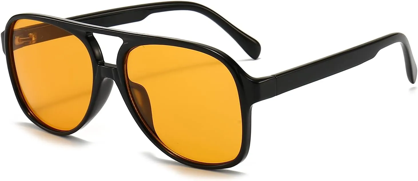 Retro 70s aviator sunglasses polarized sunglasses for Women Men classic large frame oversized sunglasses
