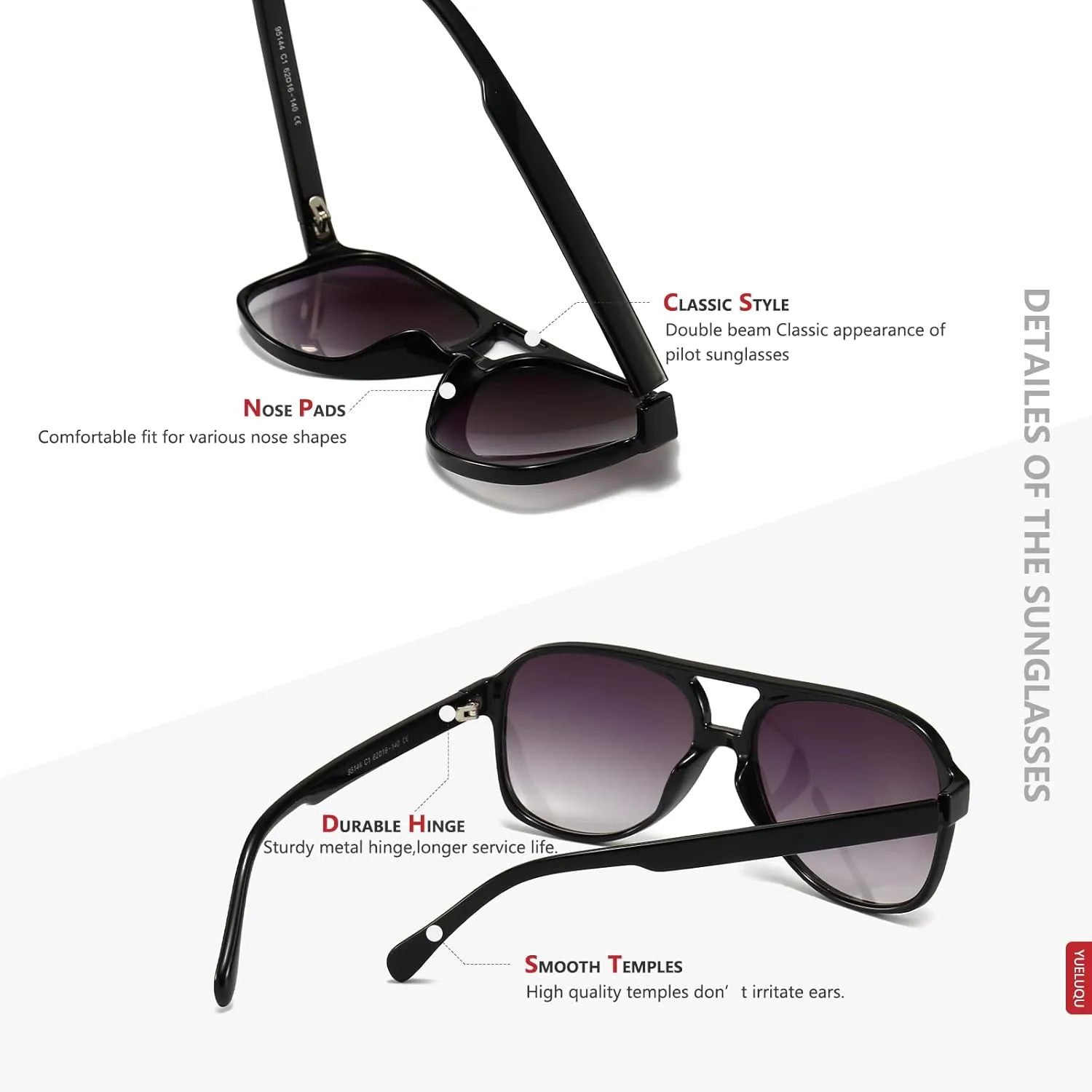 Retro 70s aviator sunglasses polarized sunglasses for Women Men classic large frame oversized sunglasses