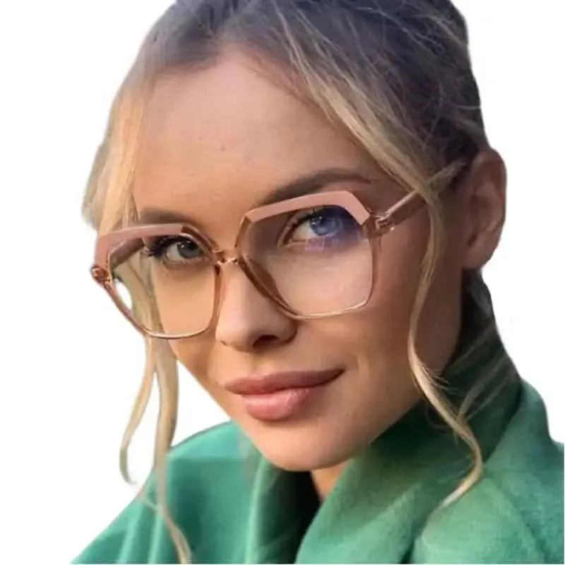 Retro 70S Oversized Polygon Glasses