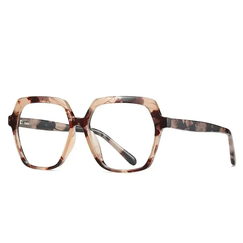 Retro 70S Oversized Polygon Glasses