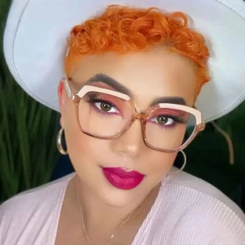 Retro 70S Oversized Polygon Glasses