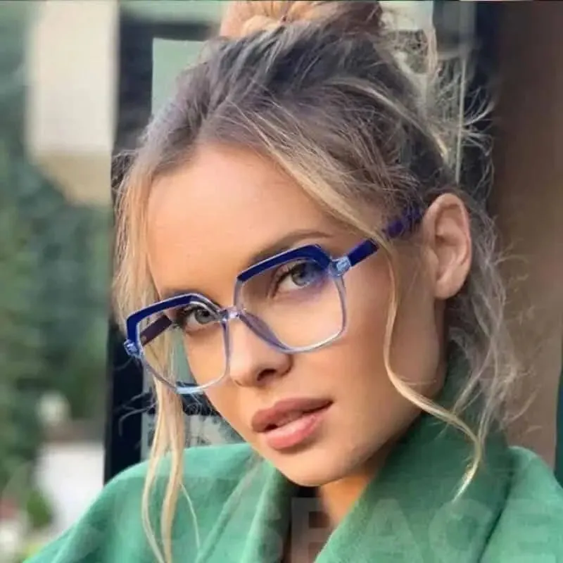 Retro 70S Oversized Polygon Glasses