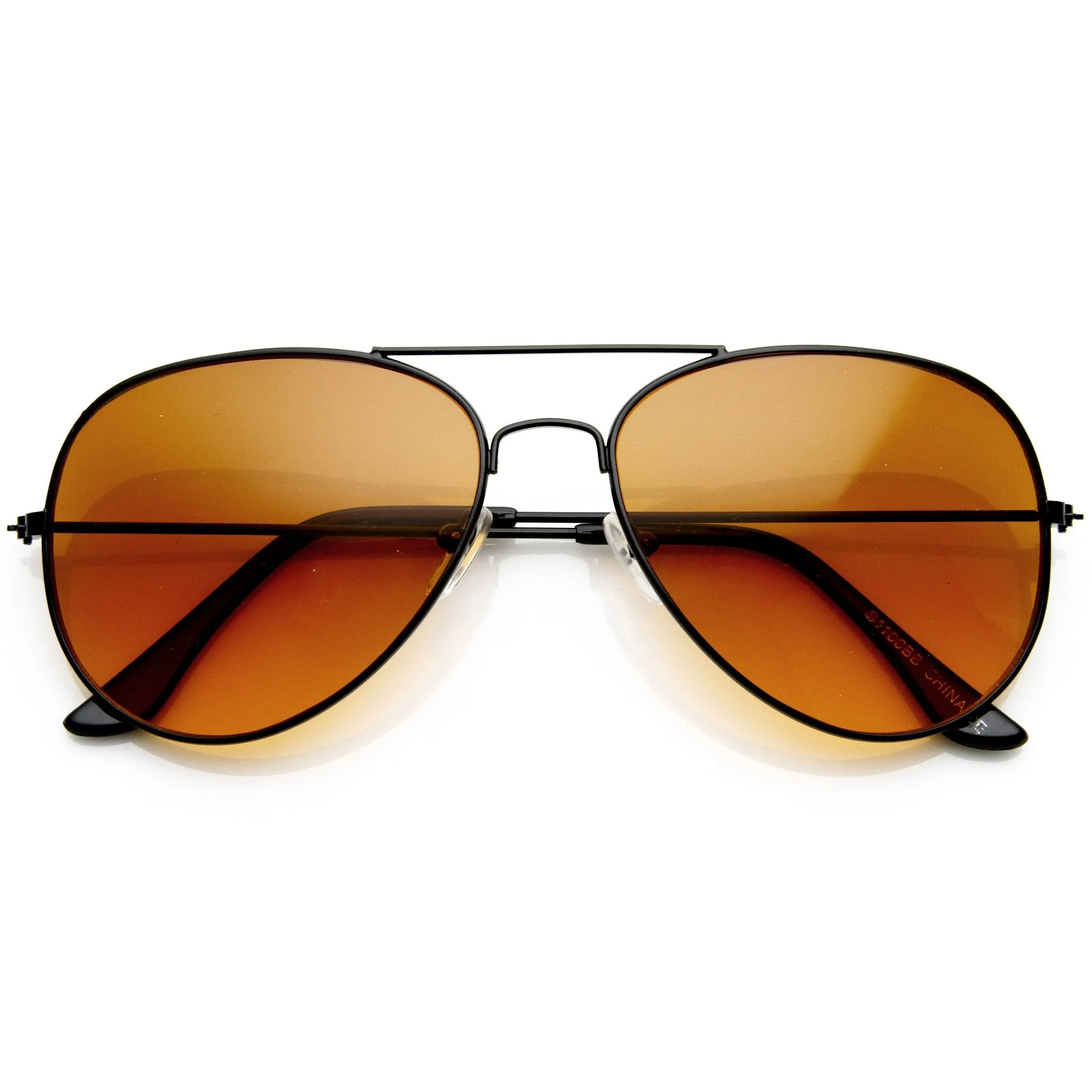 Retro Blue Blocking Roadster Style Lens Metal Aviator Sunglasses 8839