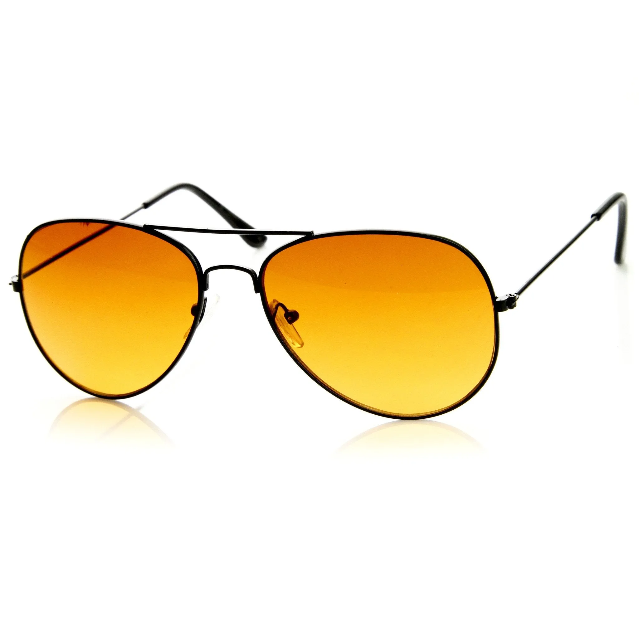 Retro Blue Blocking Roadster Style Lens Metal Aviator Sunglasses 8839