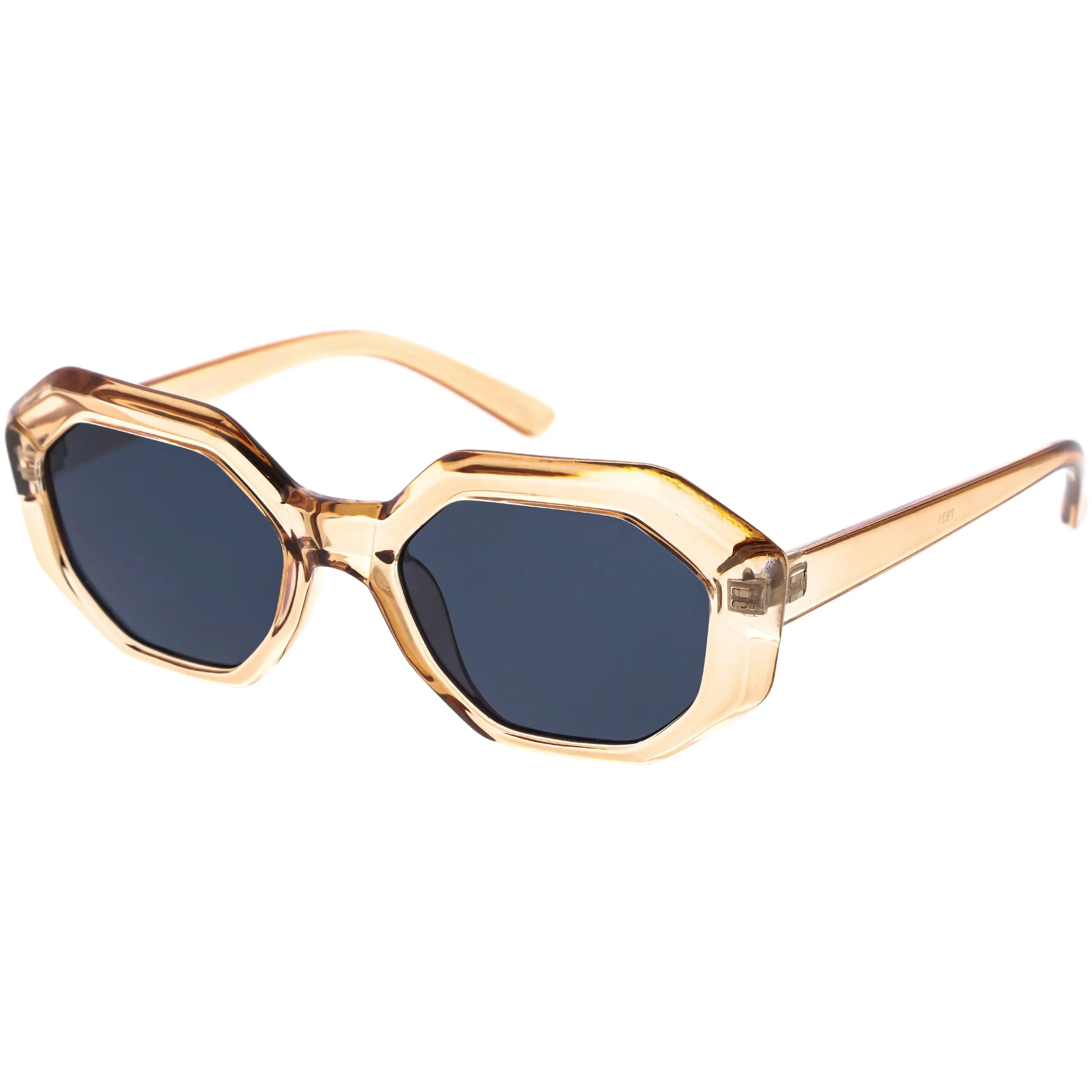 Retro Inspired Chunky Polygon Geometric Sunglasses D214