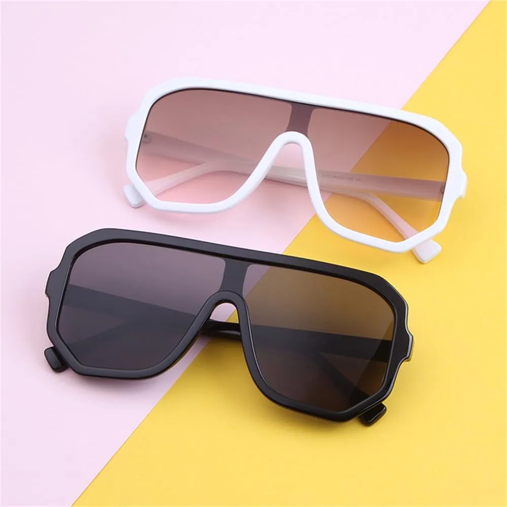 Retro Oversized Sunglasses Women Men Vintage Green Big Frame Sun Glasses Shades