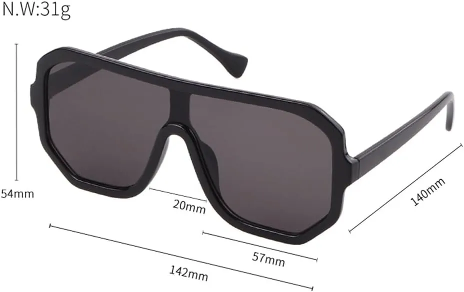 Retro Oversized Sunglasses Women Men Vintage Green Big Frame Sun Glasses Shades