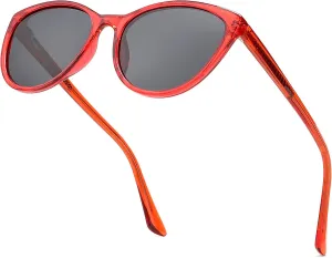 Retro Polarized Cat Eye Sunglasses for Women, Trendy Vintage Sunglasses