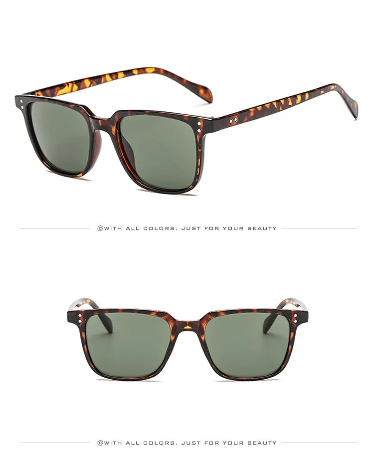 Retro Square Polarized Sunglasses