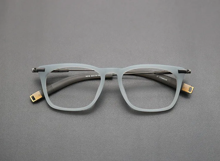 Retro Titanium Square Glasses Frame SC216