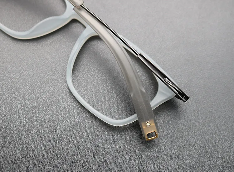 Retro Titanium Square Glasses Frame SC216