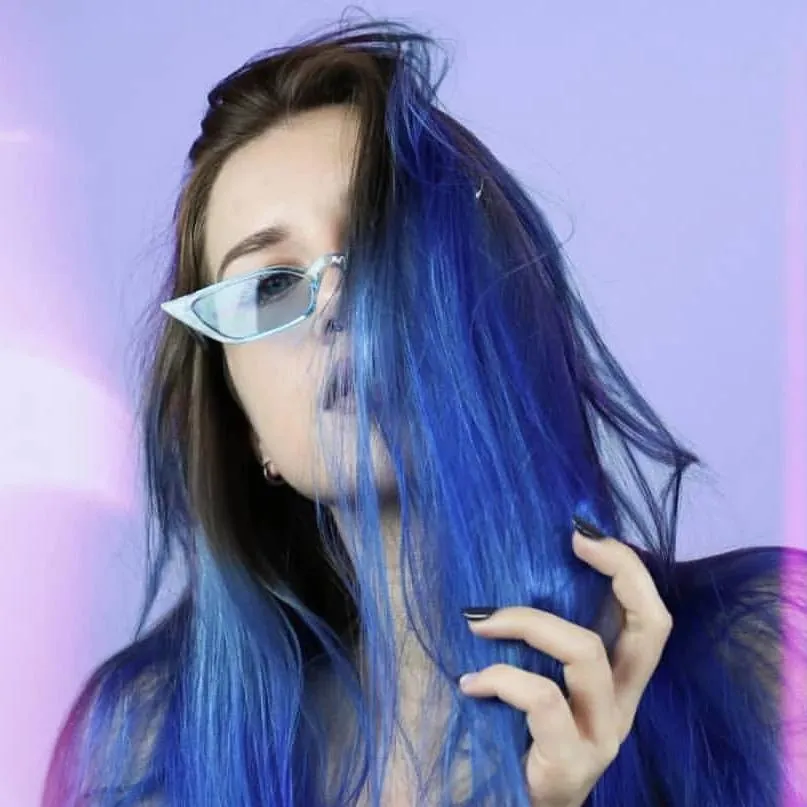 Retro Women's Translucent Thin Cat Eye Color Tone Sunglasses C663
