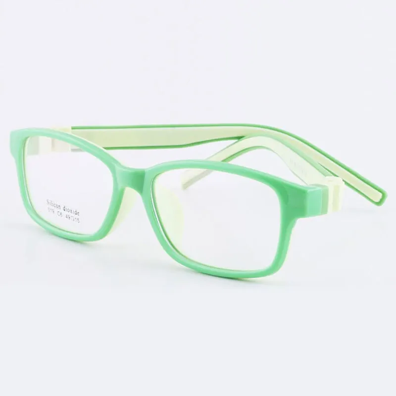 Reven Jate Full Rim Rectangular Tr 90 Silicone Eyeglasses 519