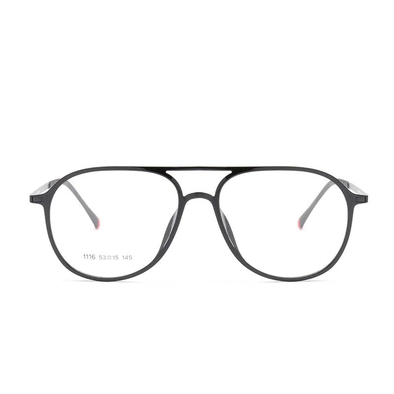 Reven Jate Unisex Full Rim Oval Acetate Eyeglasses 1116