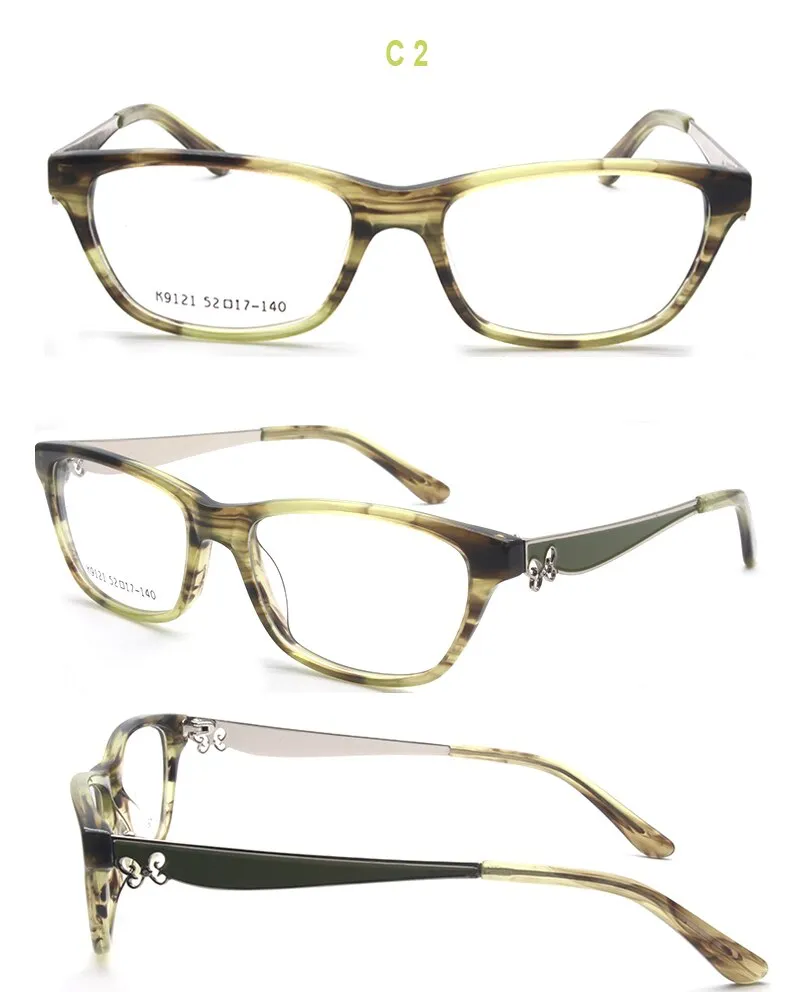 Reven Jate Unisex Full Rim Rectangle Acetate Eyeglasses K9121