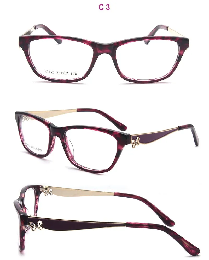 Reven Jate Unisex Full Rim Rectangle Acetate Eyeglasses K9121