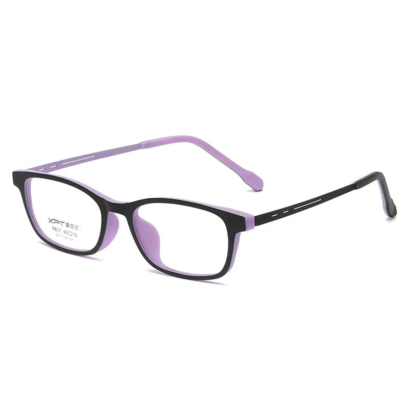 Reven Jate Unisex Full Rim Small Square Titanium Eyeglasses 9837