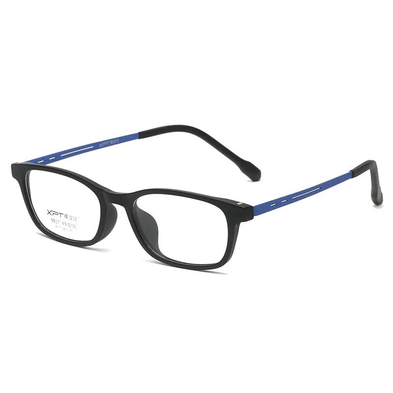 Reven Jate Unisex Full Rim Small Square Titanium Eyeglasses 9837