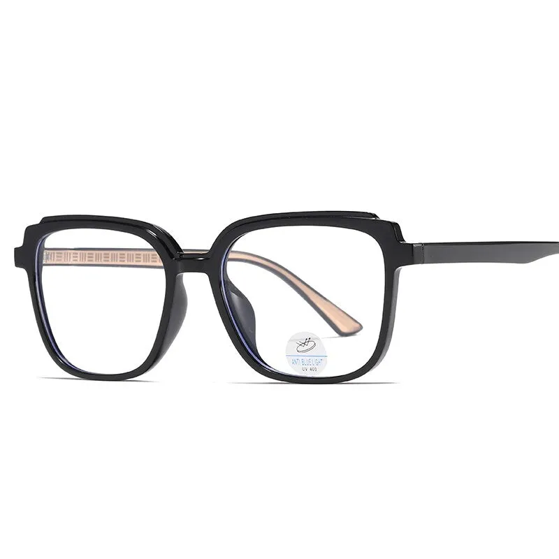 Reven Jate Unisex Full Rim Square Acetate Eyeglasses 81229