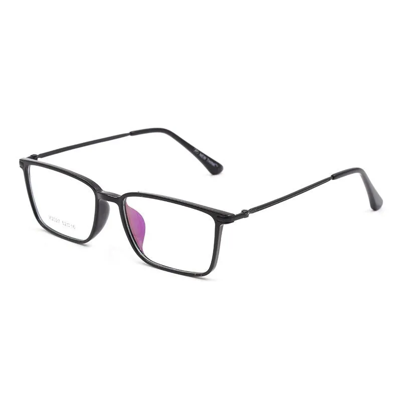 Reven Jate Unisex Full Rim Square Tr 90 Alloy Eyeglasses X2027