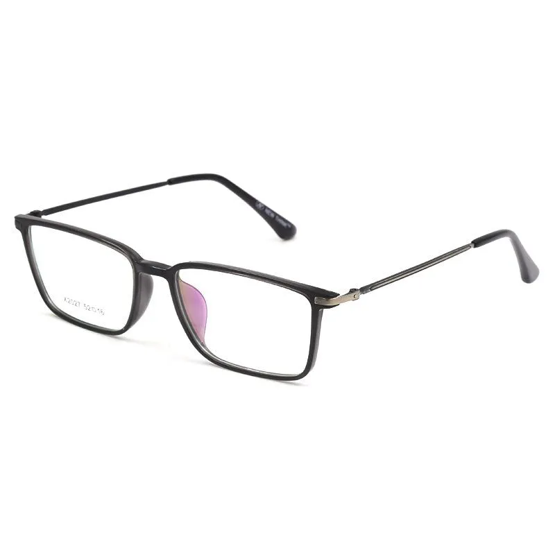 Reven Jate Unisex Full Rim Square Tr 90 Alloy Eyeglasses X2027