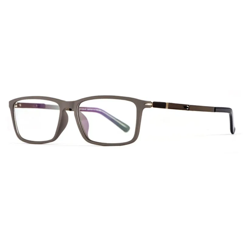 Reven Jate Unisex Full Rim Square Tr 90 Eyeglasses D006