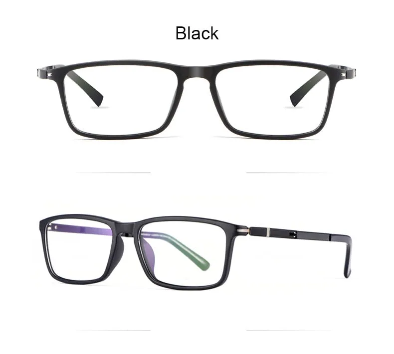 Reven Jate Unisex Full Rim Square Tr 90 Eyeglasses D006