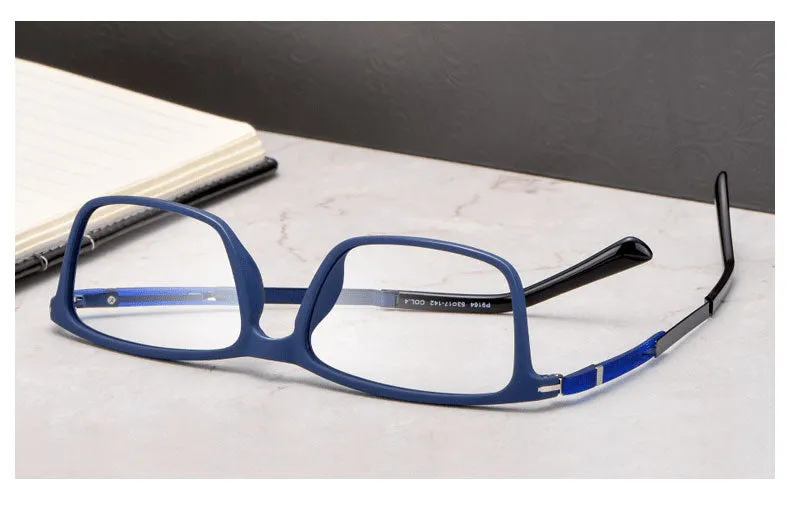 Reven Jate Unisex Full Rim Square Tr 90 Eyeglasses D006