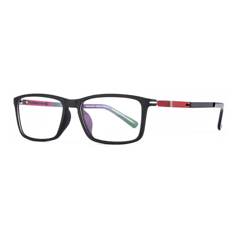 Reven Jate Unisex Full Rim Square Tr 90 Eyeglasses D006