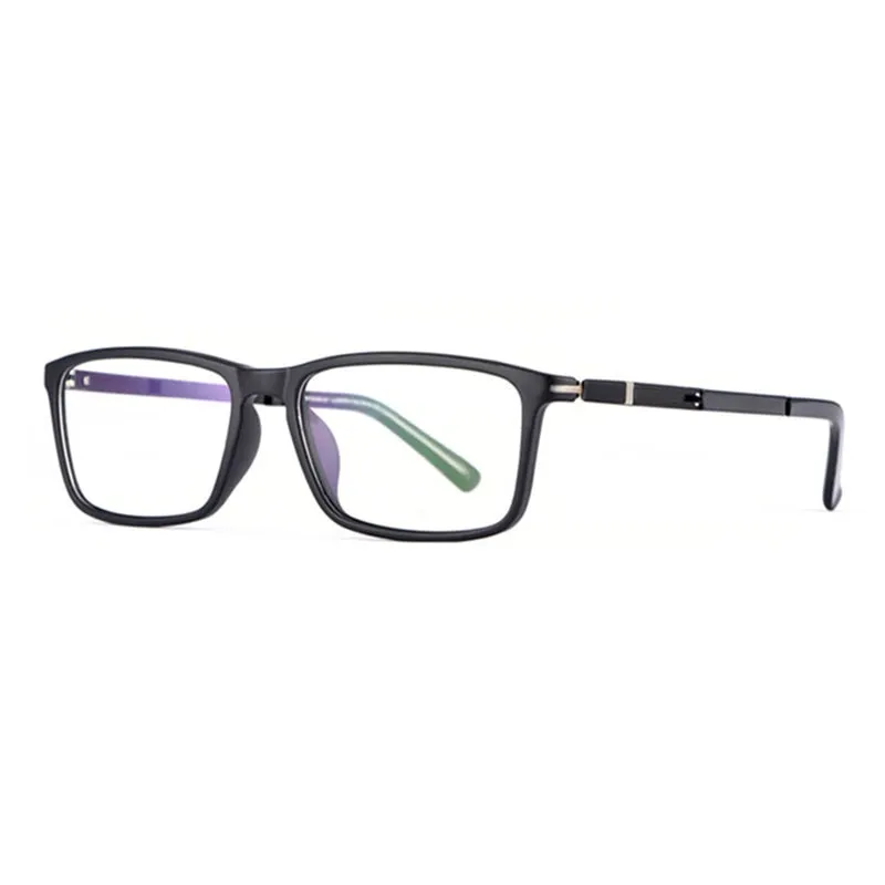 Reven Jate Unisex Full Rim Square Tr 90 Eyeglasses D006