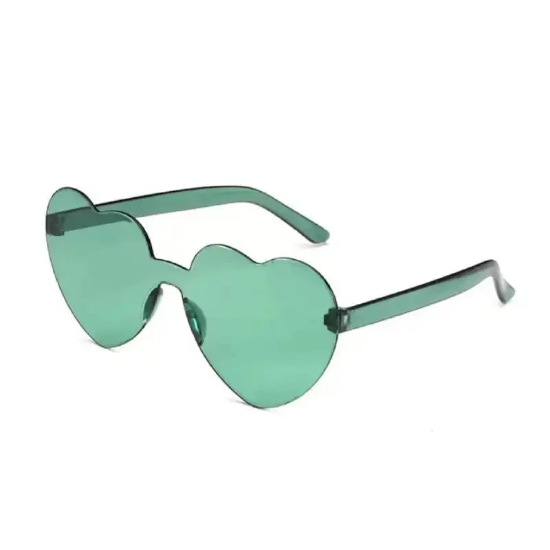 Rimless Heart Shaped Sunglasses